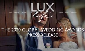 premio fotografía de bodas Lux Global Wedding 2020 Chema & Davinci