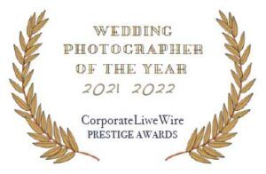 Premio de fotografía Wedding Photographer of the Year - CorporateLiveWire Spain Prestige Awards a Chema & Davinci fotografo de bodas